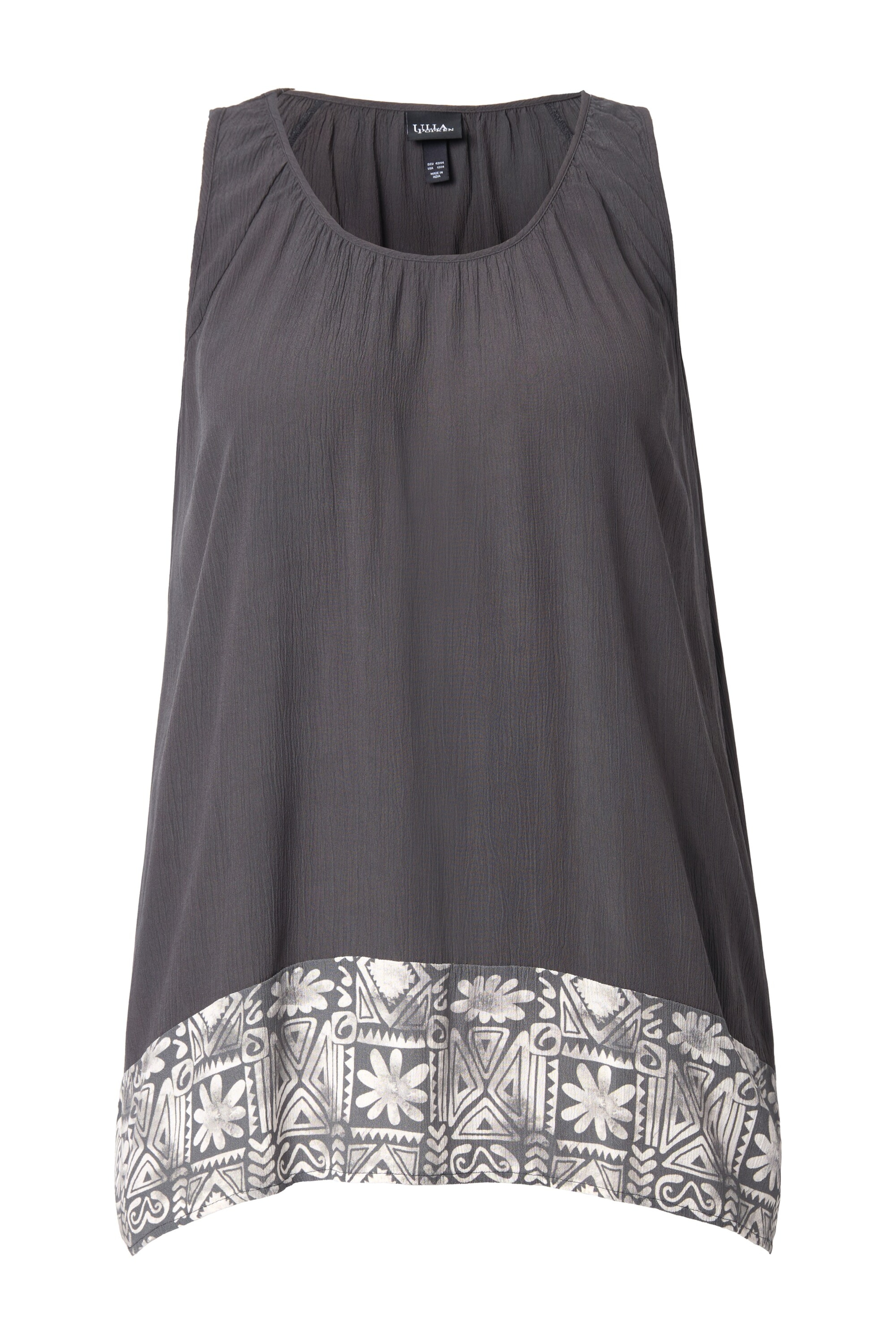 Ulla Popken Blouse in Grijs: voorkant