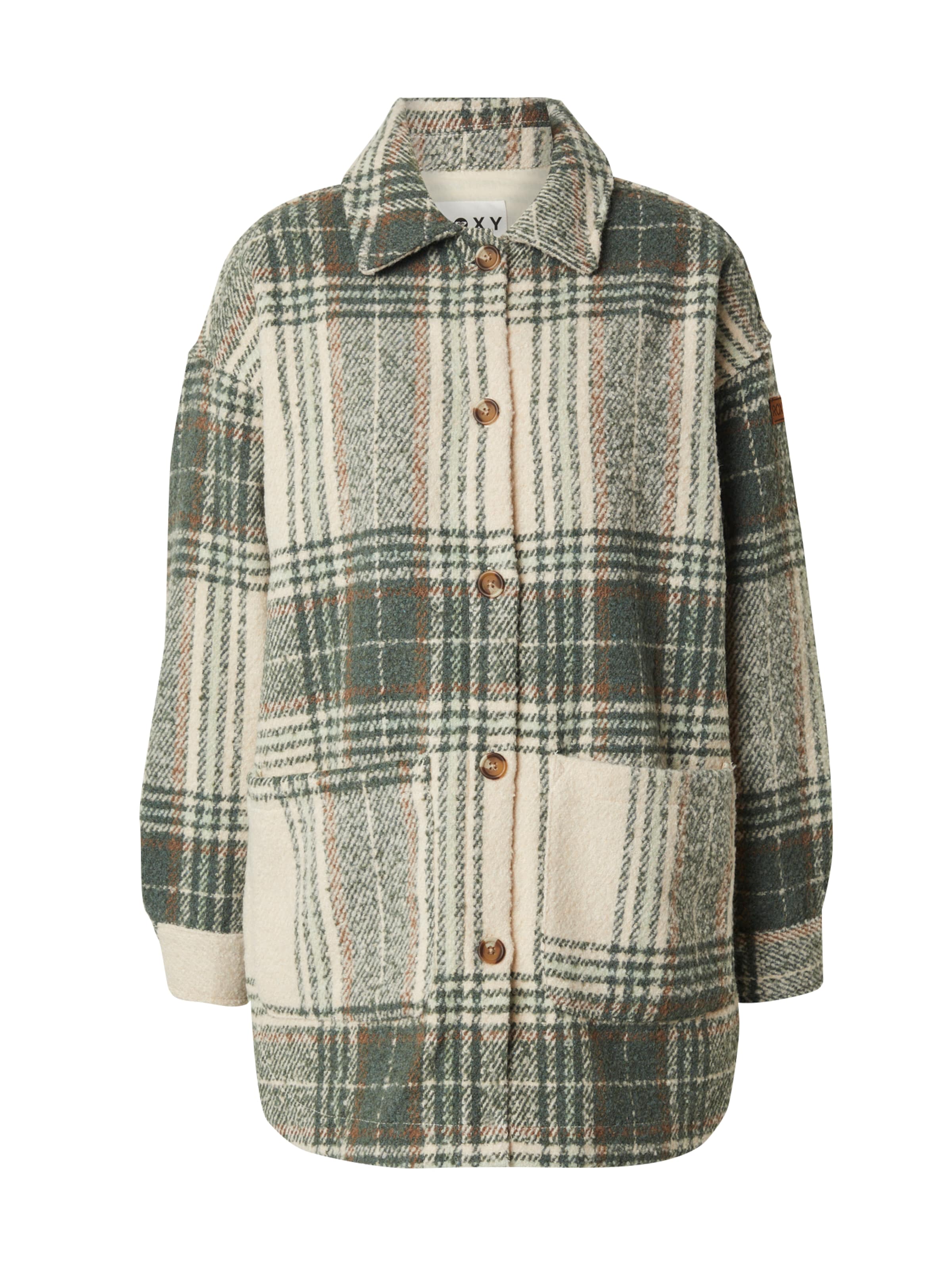 Geacă de primăvară-toamnă 'Check Me Now' de la ROXY pe verde: față