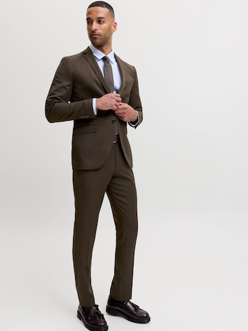 Coupe slim Costume 'JPRCosta' Jack & Jones Premium en marron