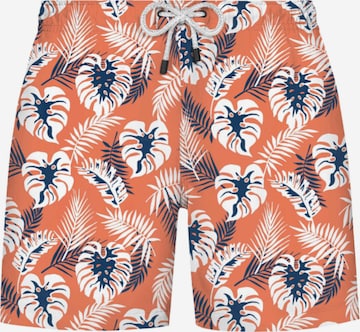 Shorts de bain 'Botanic' WESTMARK LONDON en orange : devant