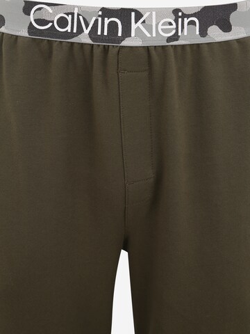 Tapered Pantaloncini da pigiama 'Galvanized' di Calvin Klein Underwear in verde