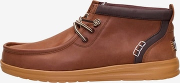 HEY DUDE Chukka Boots 'Wally Mid GripR' in Brown: front