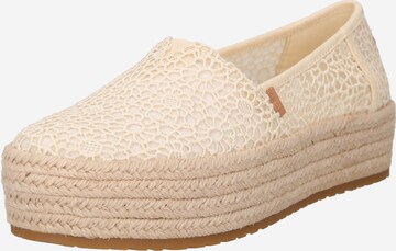 TOMS Espadrilles in Weiß: predná strana