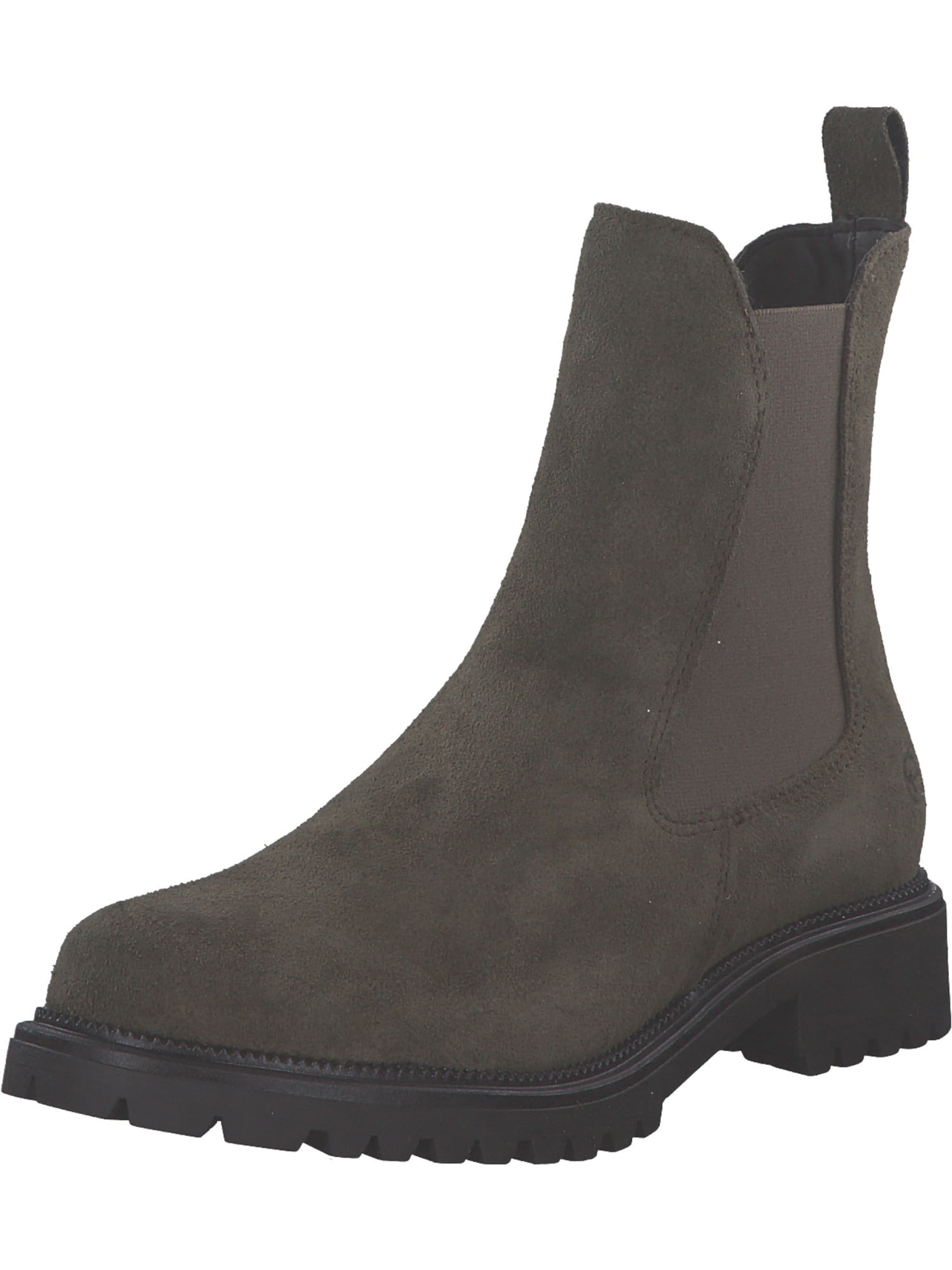 Chelsea Boots '25427' Tamaris en vert : devant