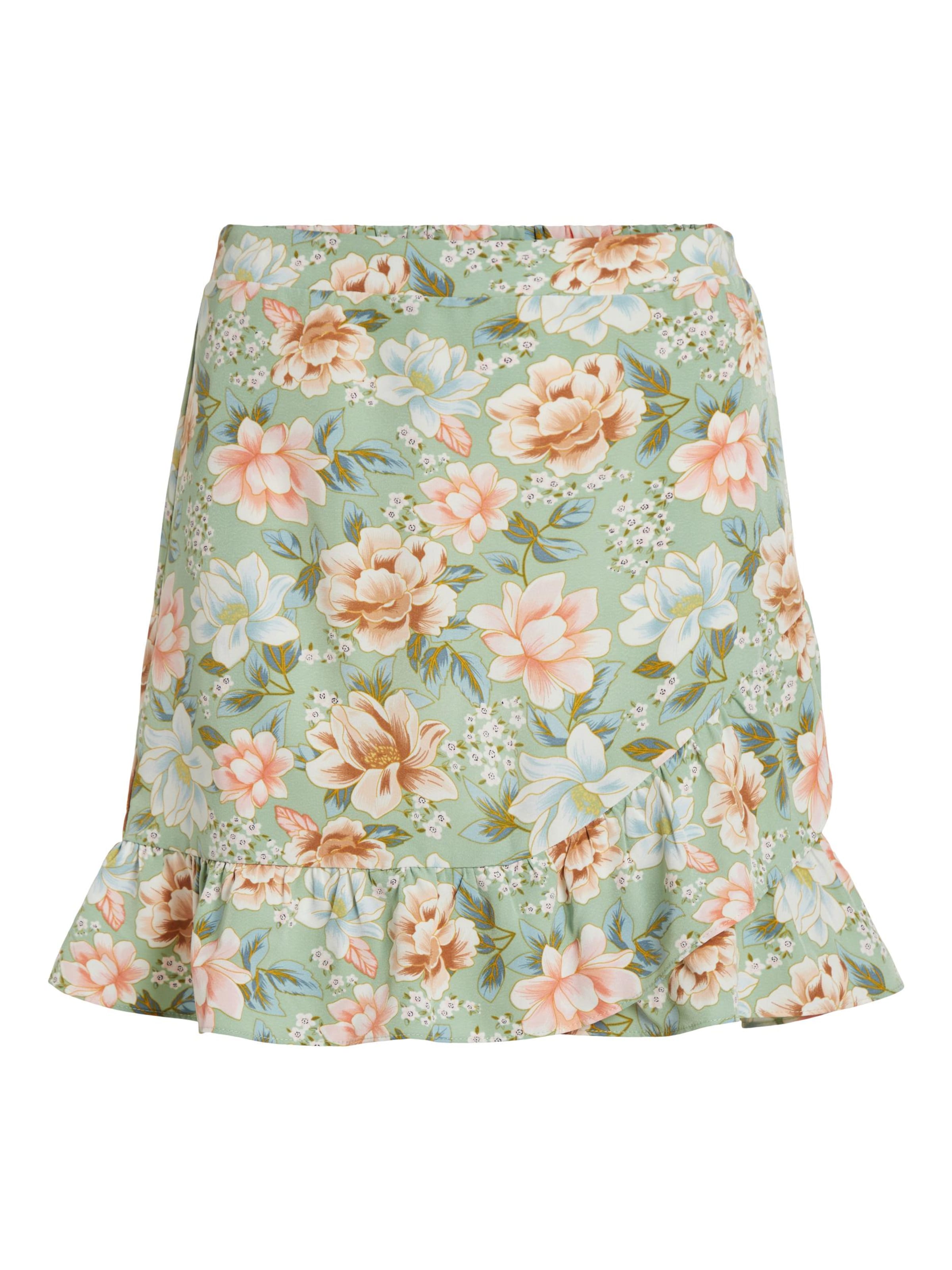 VILA Skirt in Green: front