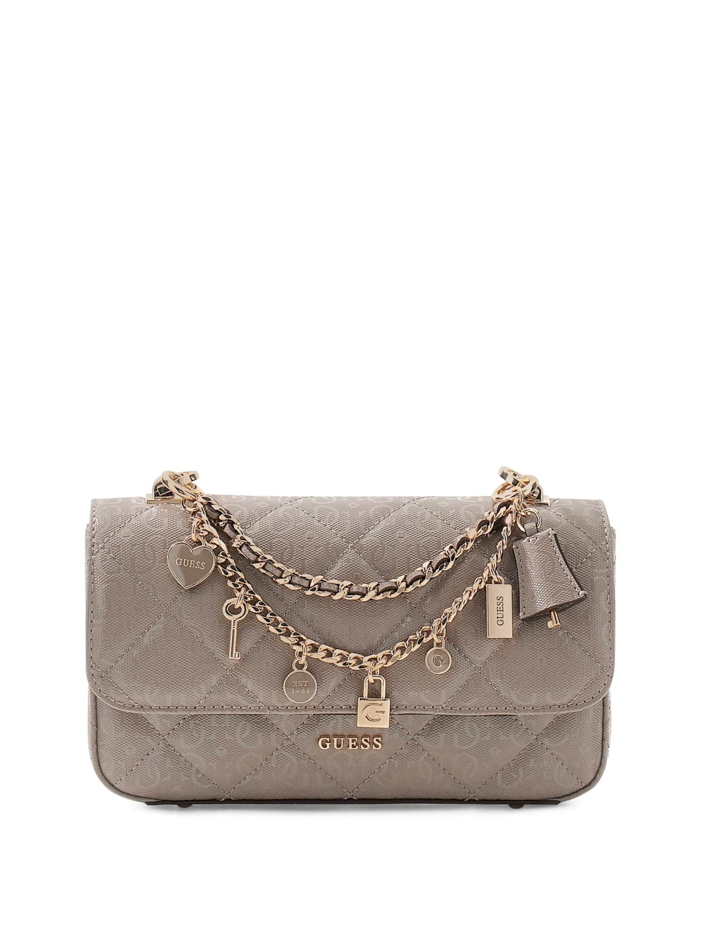 Sac à bandoulière 'Libby' GUESS en beige : devant