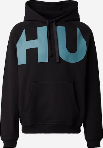 juoda HUGO Megztinis be užsegimo 'Nalfhood': priekis