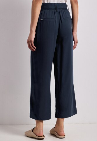 STREET ONE Wide Leg Hose in Blau