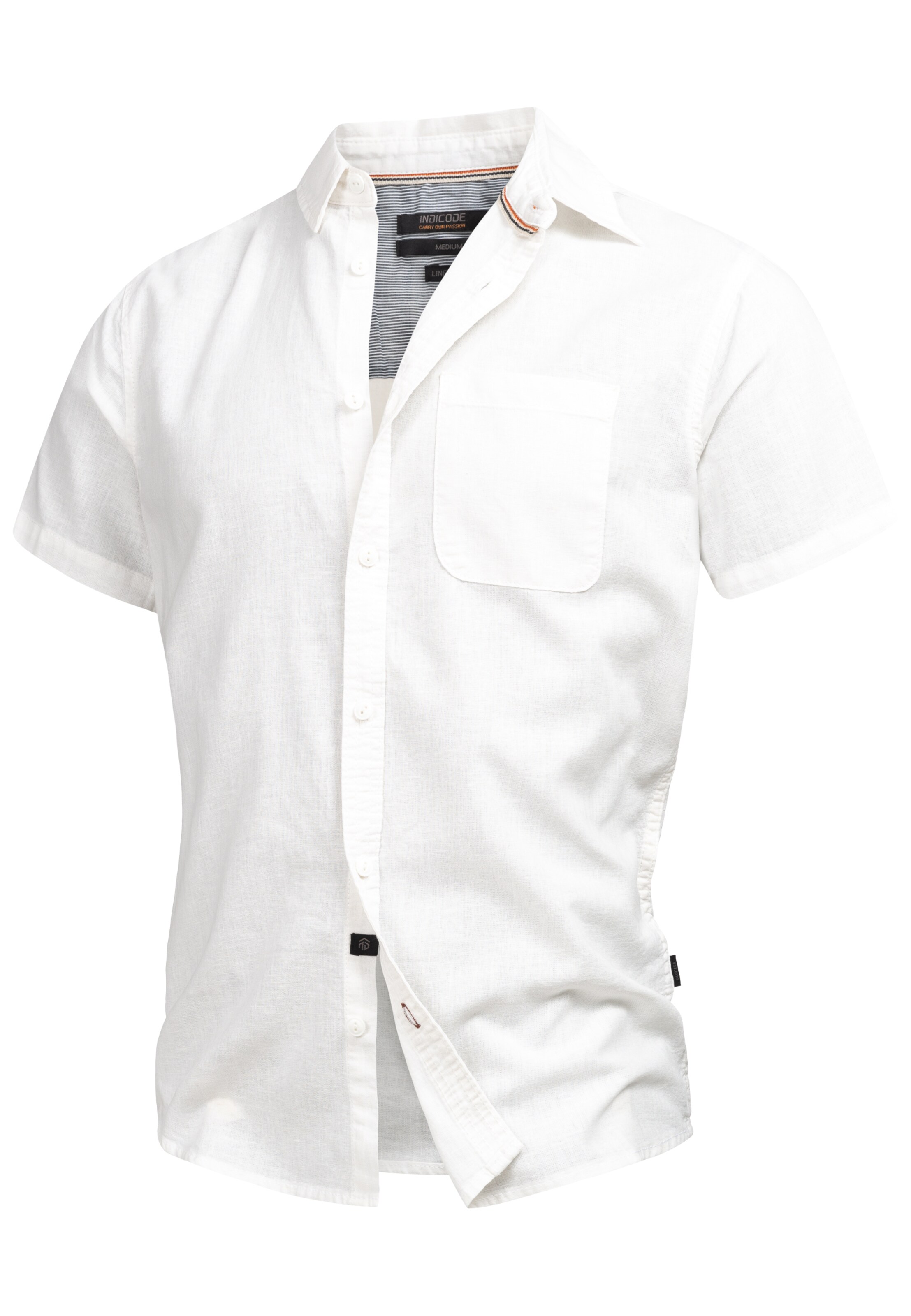 INDICODE JEANS Regular Fit Hemd in Weiß