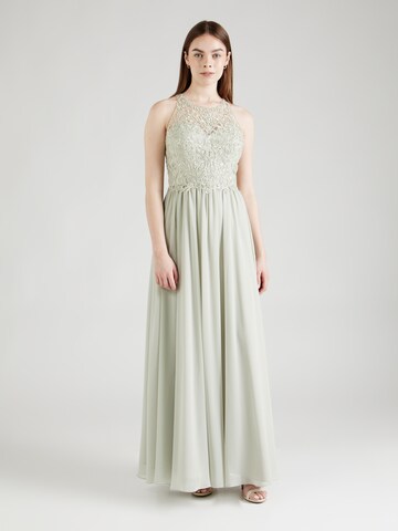 Laona - Vestido de noche en verde: frente