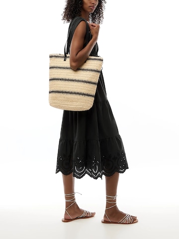 PIECES Strandtas in Beige