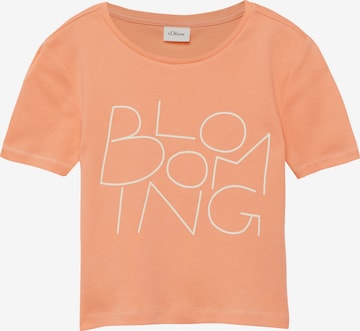 s.Oliver Shirt in Oranje: voorkant