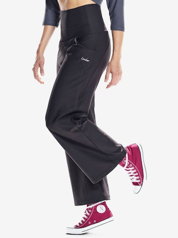 Regular Pantalon de sport 'CUL601C' Winshape en noir : devant