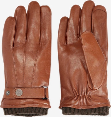 Kazar Full finger gloves in Brown: front