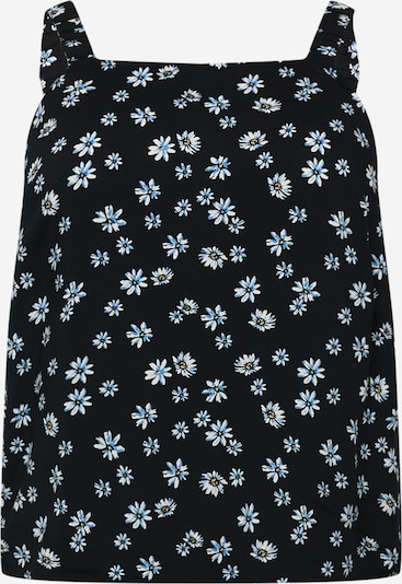 ONLY Curve Toppi 'HELGA' värissä vaaleansininen / keltainen / musta / valkoinen, Tuotenäkymä