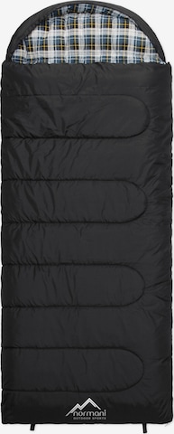 normani Sleeping Bag 'Antarctica' in Black: front