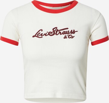 LEVI'S ® Shirt 'Graphic Ringer Mini Tee' in Weiß: predná strana