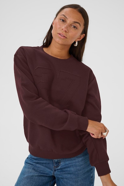 Kaffe Sweatshirt 'KAlea' i mørkebrun, Produktvisning