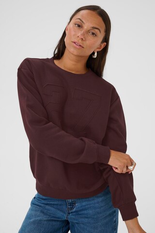 Kaffe Sweatshirt 'KAlea' in Brown
