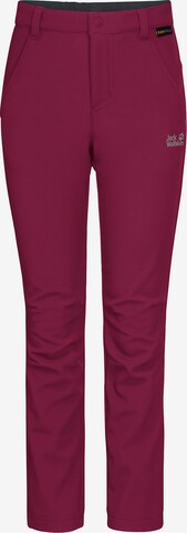 JACK WOLFSKIN Outdoor Pants 'FOURWINDS K' in Pink: front
