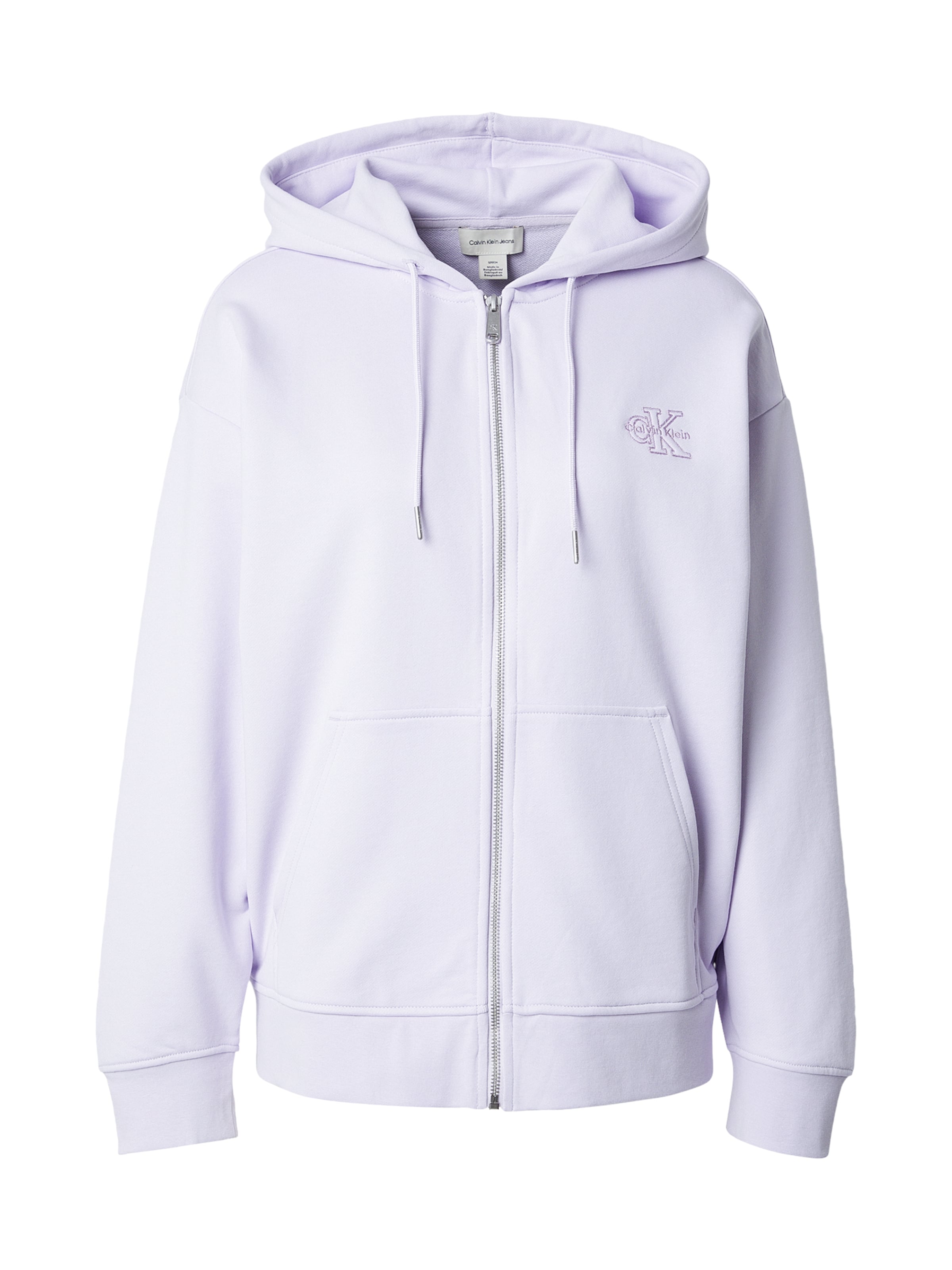 Calvin Klein Jeans - Casaco em moletão em roxo: frente