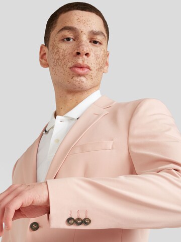 Coupe slim Costume 'Liam' SELECTED HOMME en rose