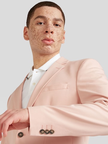 SELECTED HOMME Slimfit Puku 'Liam' värissä vaaleanpunainen