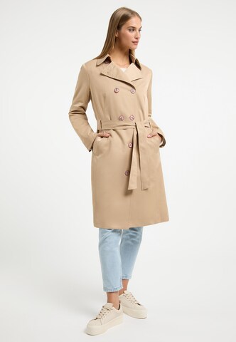 Frieda & Freddies NY Between-Seasons Coat in Beige: front