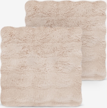 Aspero Kissenbezug ' Milan ' in Grau: Vorderseite