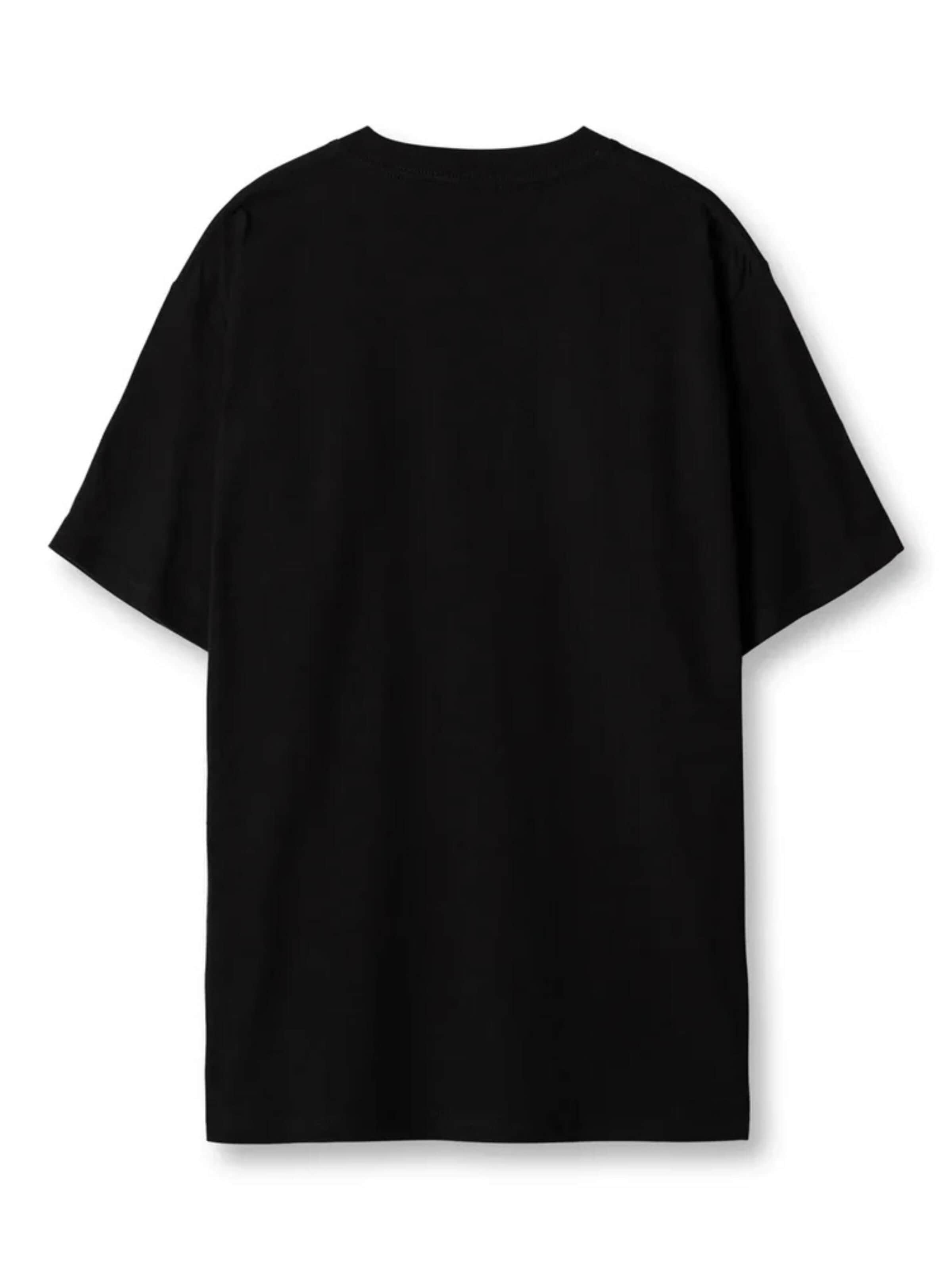 Lowkey T-shirt 'T-Shirt Plain Tee Overzised Shirt' i svart