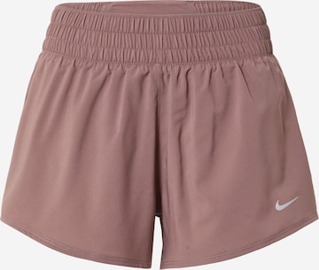 NIKE Спортивные штаны 'ONE' в Лиловый: спереди