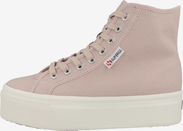 SUPERGA High-Top Sneakers in Pink