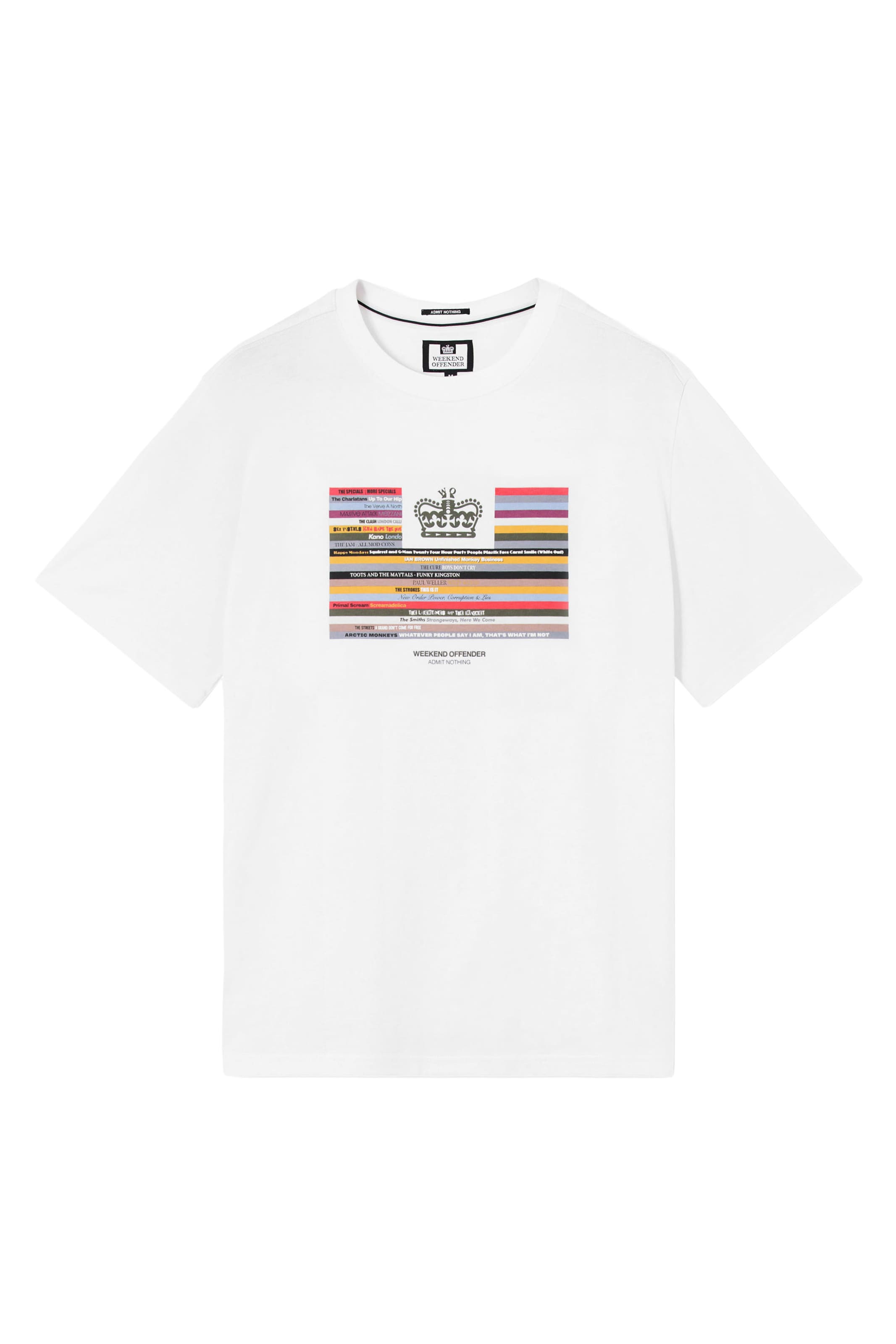 Weekend Offender Shirt 'Vinyl' in White: front