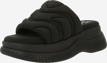 BRONX Mules 'Bru-te' in Black: front