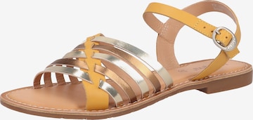 KICKERS Strap Sandals in Yellow: front