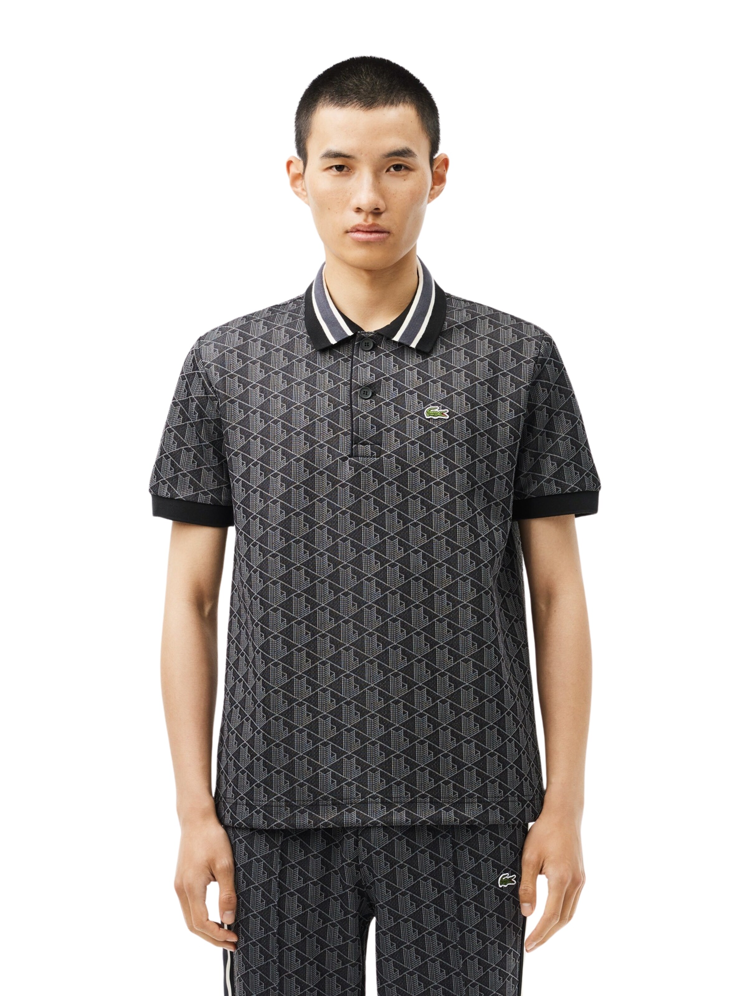 LACOSTE Poloshirt in Schwarz: Vorderseite