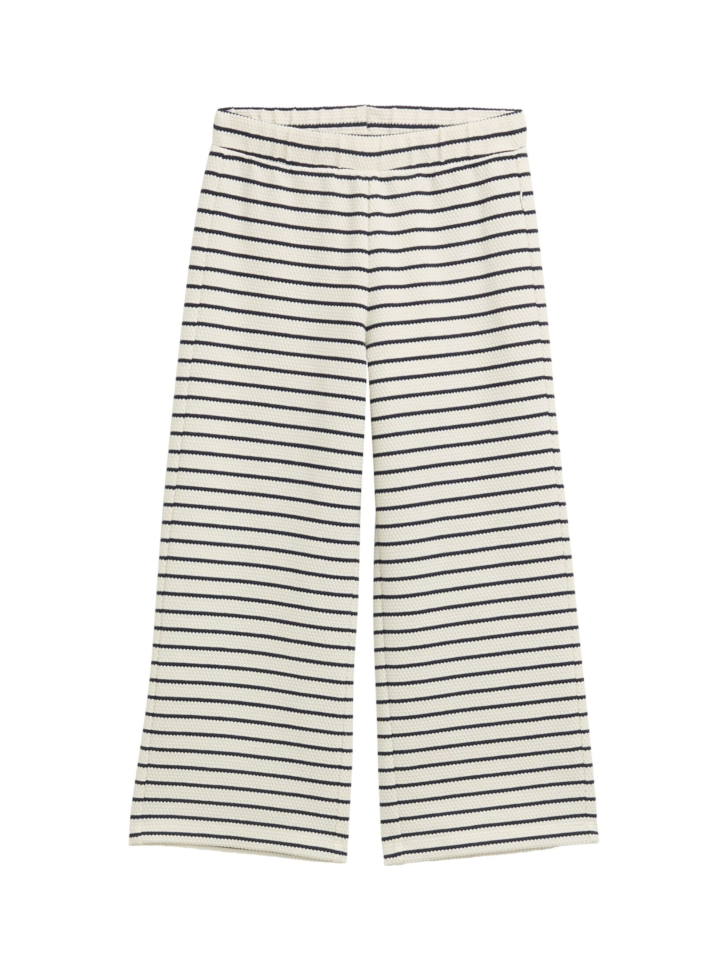 TOM TAILOR Wide Leg Hose in Weiß: Vorderseite