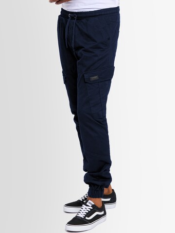 Alessandro Salvarini Regular Cargo Pants 'ASComfi' in Blue: front