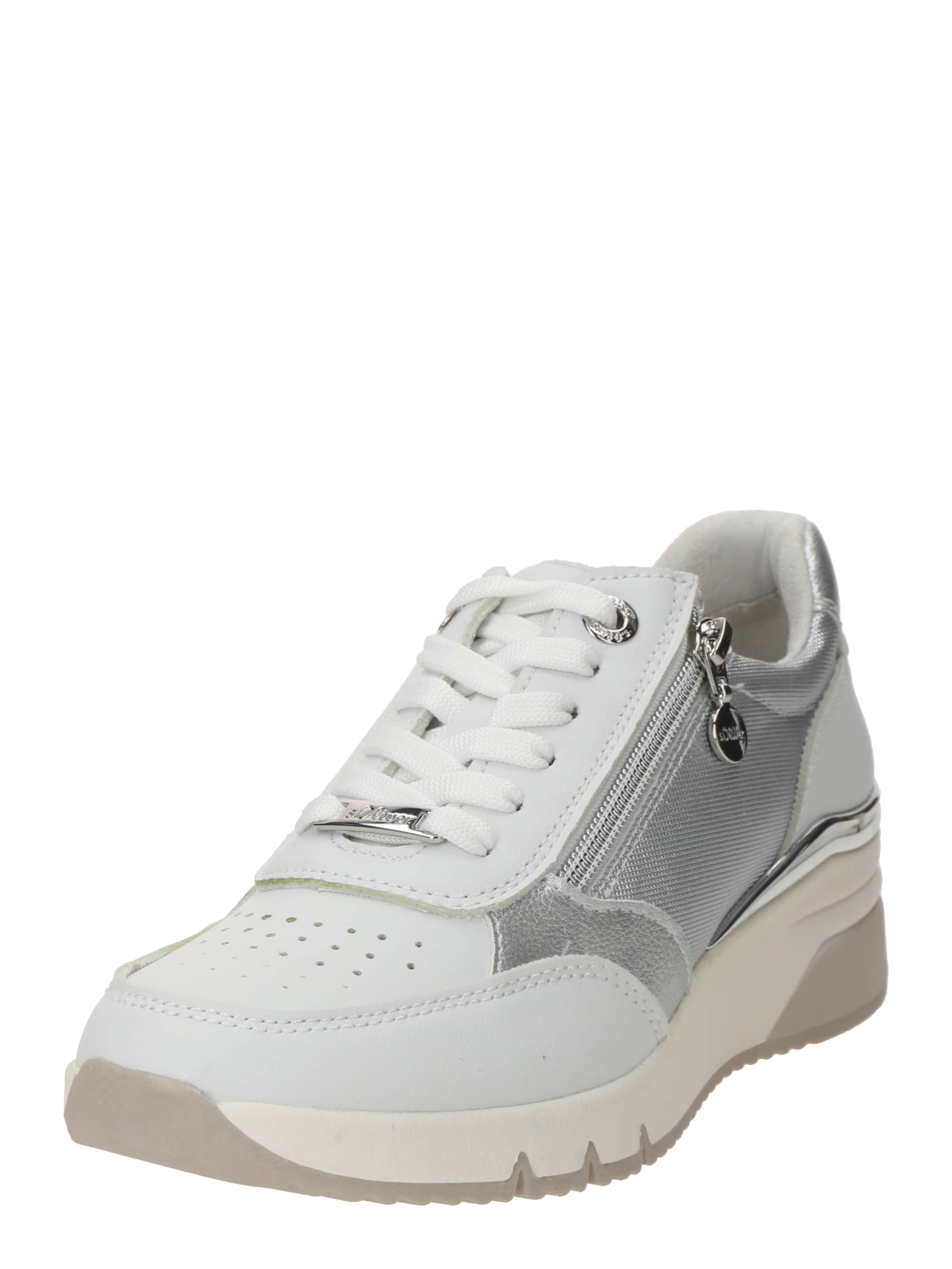 s.Oliver Platform trainers in White: front