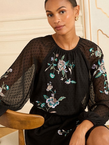 love & roses - Vestido en negro