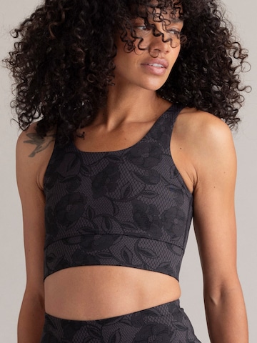 Hey Honey Bustier Sport bh 'Bustier' in Grijs: voorkant