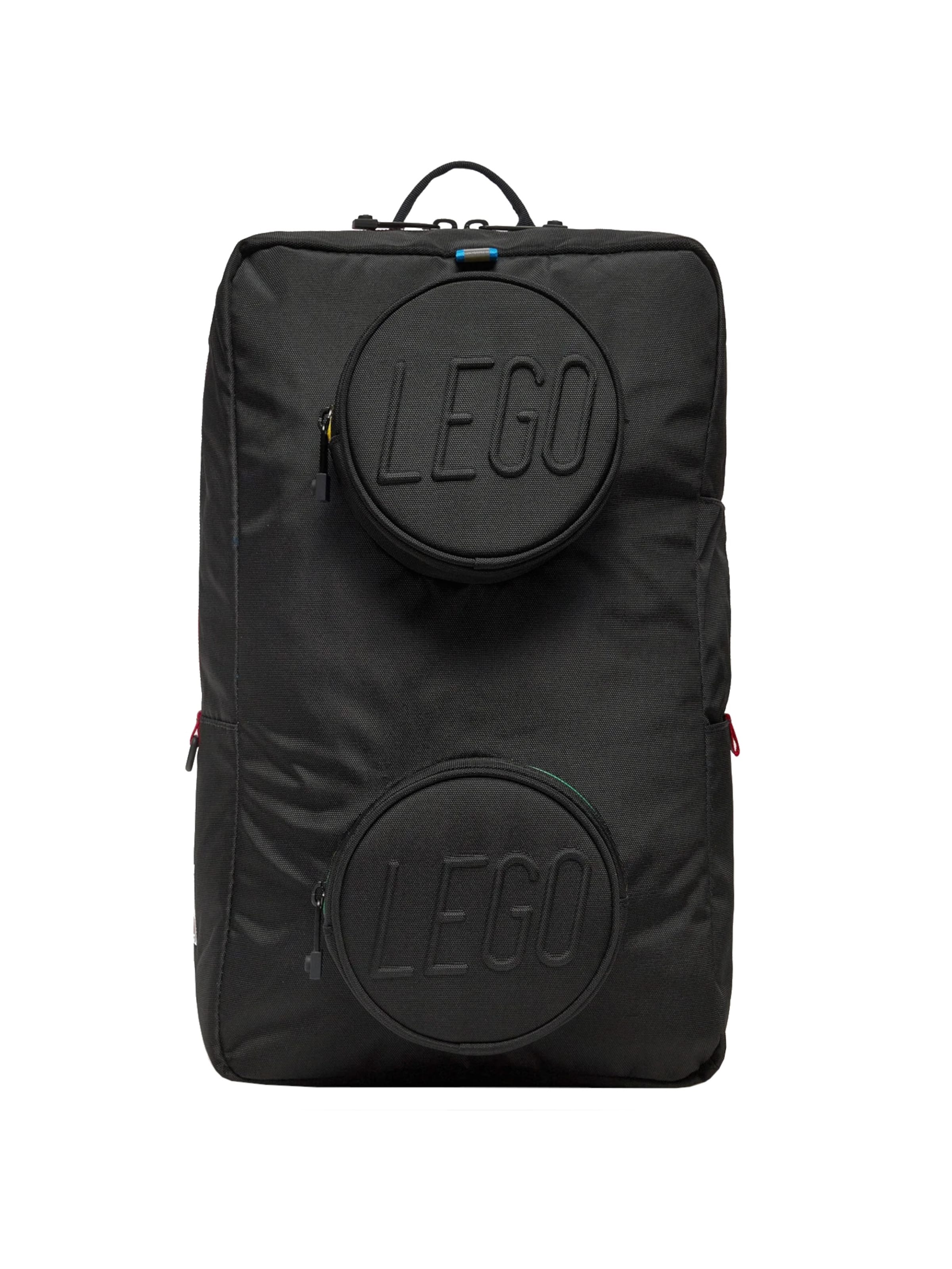 LEGO Rucksack 'Brick'‌‌‌‌‌‌‌ in Schwarz: Vorderseite