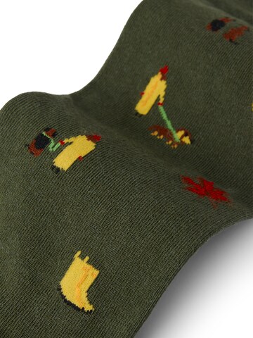 Von Jungfeld Socks 'Signature Icons' in Green
