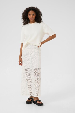 Jupe 'Lora Lace' Kaffe en blanc