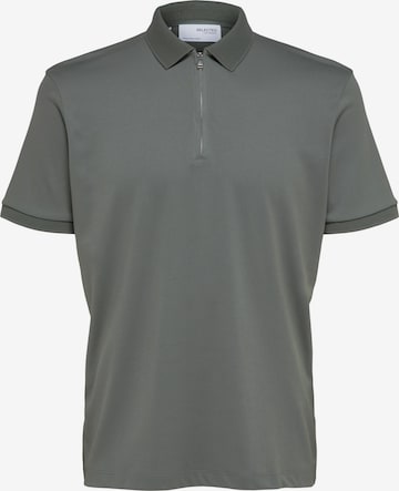 T-Shirt 'Fave' SELECTED en vert : devant