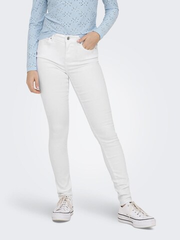 Slimfit Jeans 'WAUW' di ONLY in bianco: frontale
