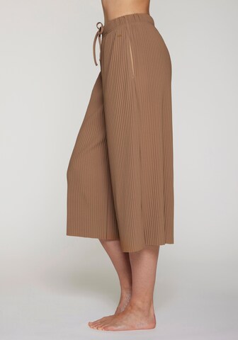 LASCANA Wide Leg Hose in Braun