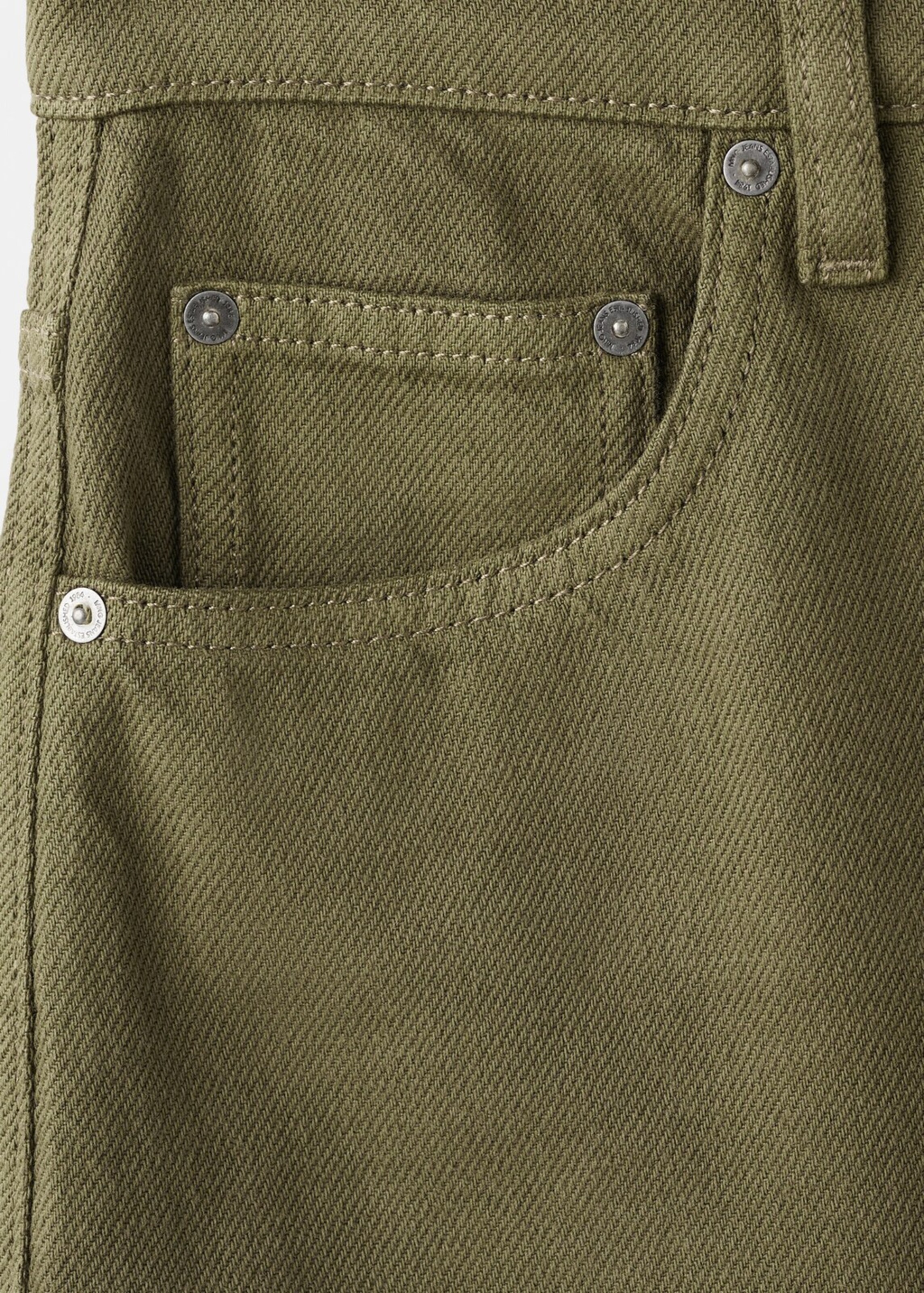 MANGO Wide Leg Jeans 'Lucky' in Grün