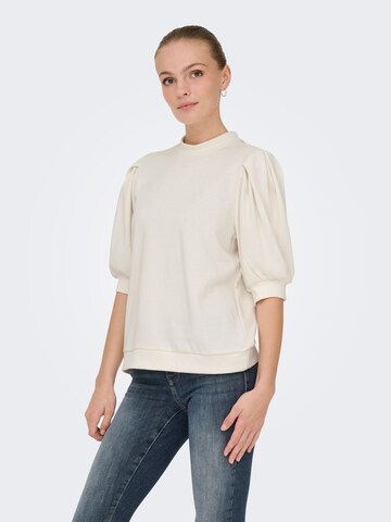 ONLY Sweatshirt in Wit: voorkant