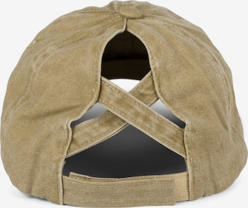 styleBREAKER Cap 'Ponytail Baseball Cap Used Look' in Grau: Vorderseite